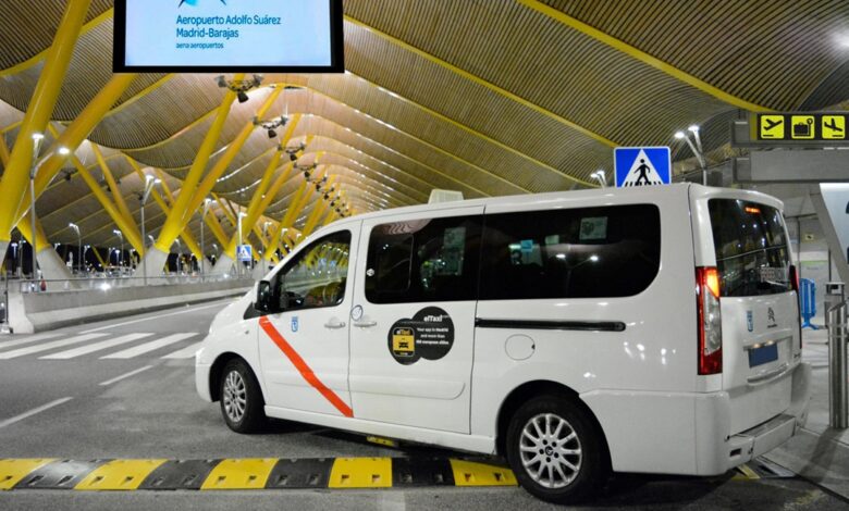 El taxi 033 en el Aeropuerto de Madrid