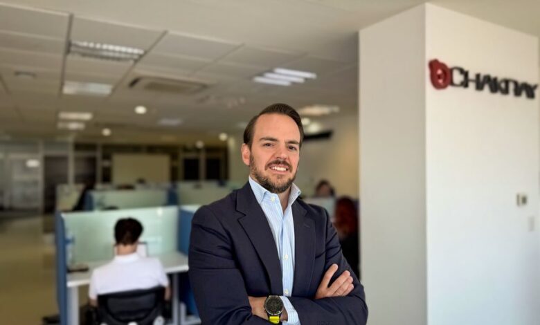 Lucas Bengoechea en las oficinas de Ciudad de México