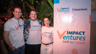 Miguel Gallo, Víctor Lau y Corinne Lebrun (Cortesía de Impact Ventures PSM Seed)