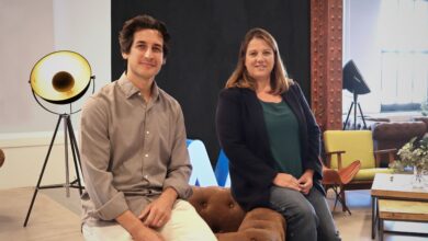 De izq. a dch.: Beltrán Aznar, CEO de Clevergy y Paloma Castellano, directora de Wayra España. Clevergy y Wayra Autor/copyright: Wayra